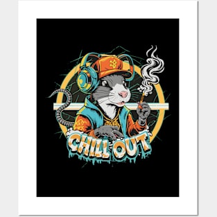 Hip Hop Rat Chill Out Artwork street style Posters and Art